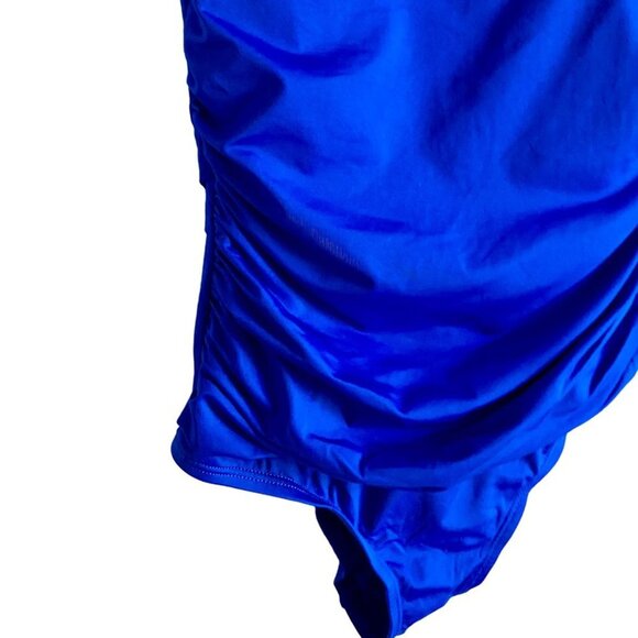 Firpearl Tummy Control Ruched Swimsuit with Braid Macramé Size 6 Runs Small NEW - Picture 7 of 9